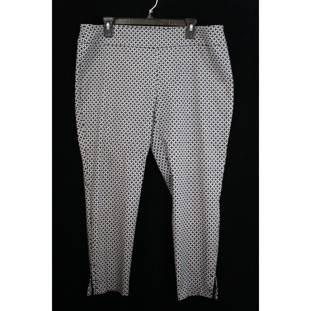 Counterparts Women's PXL Printed Navy Blue Ankle Pants